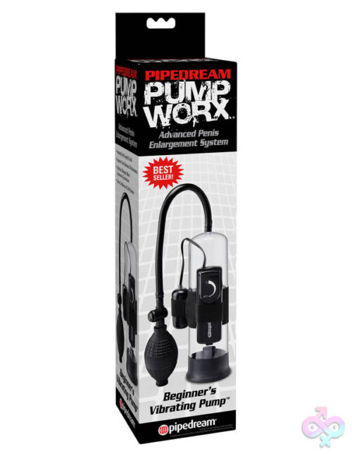 Pipedream Sex Toys - Pump Worx Beginners Vibrating Pump - Black