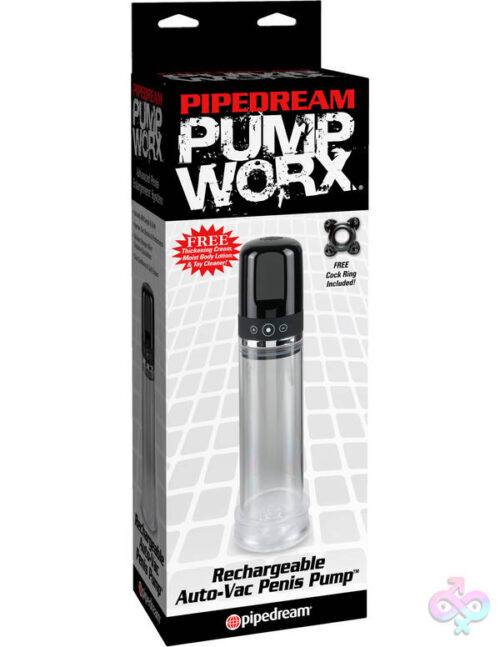 Pipedream Sex Toys - Pump Worx Rechargeable 3-Speed Auto-Vac Penis Pump