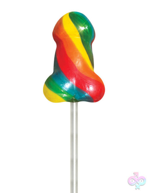 Pipedream Sex Toys - Rainbow Pecker Pops - 72 Count Fishbowl