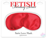 Pipedream Sex Toys - Satin Love Mask - Red