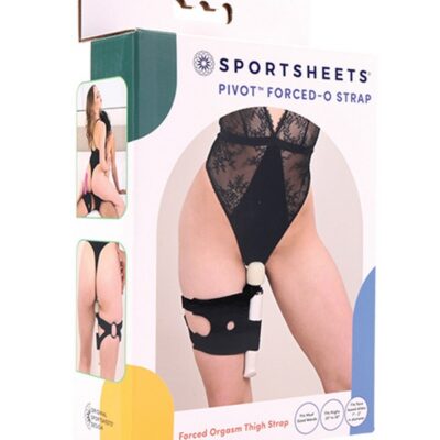 Pivot 2-In-1 Forced-O adjustable thigh strap in white by Sportsheets