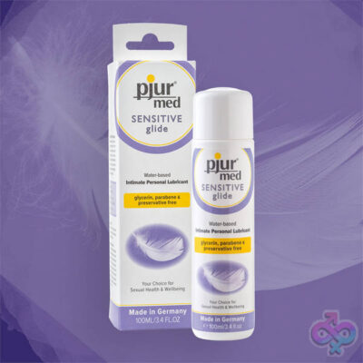 Pjur Med Sensitive Glide 100ml water based lubricant bottle by Pjur