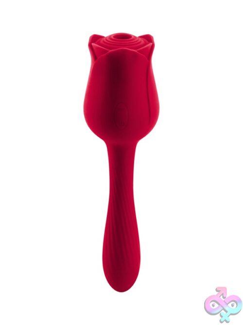 Platinum Hearts Flower Power Dual Stimulator In Red - Image 2