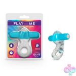 Play With Me  Delight Vibrating C-Ring - Blue - Image 6