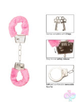 Pink Furry Play Cuffs - Image 8