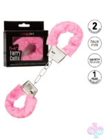 Pink Furry Play Cuffs - Image 9