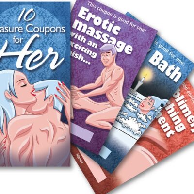 White pleasure coupon booklet gift for her by Ozze Creations