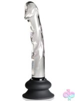 Pleasure Crystals 7" Glass Dildo With Silicone Base - Image 2