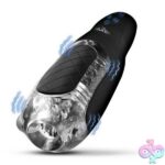 Pleasure Grip Sucking and Vibrating Masturbator - Black - Image 2