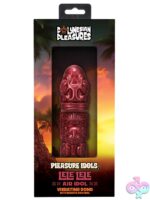 Lele Lele Air Idol rechargeable air-pulse wand in wood bronze silicone with wireless remote by Doc Johnson