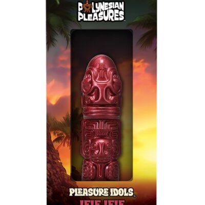 Lele Lele Air Idol rechargeable air-pulse wand in wood bronze silicone with wireless remote by Doc Johnson