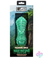 Jade green Mala Ma'Ona Earth Idol rechargeable vibrator with remote by Doc Johnson