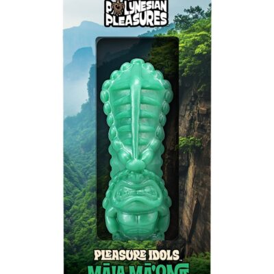 Jade green Mala Ma'Ona Earth Idol rechargeable vibrator with remote by Doc Johnson