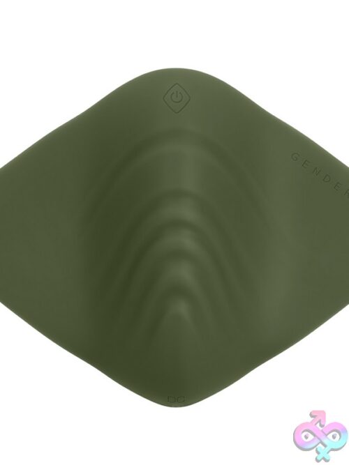 Pleasure Pad Vibrating Flat Stimulator In Green By Gender X - Image 2