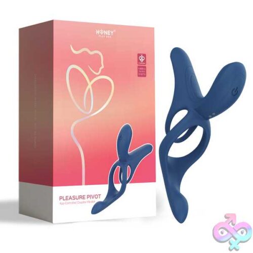Pleasure Pivot - App Controlled - Couples Vibrator - Navy Blue - Image 2