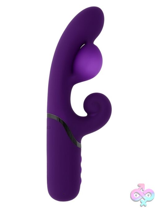 Pleasure Puff Inflatable Dual Vibrator – Purple - Image 2