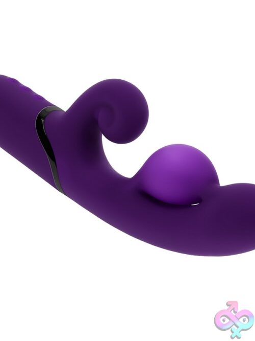 Pleasure Puff Inflatable Dual Vibrator – Purple - Image 3