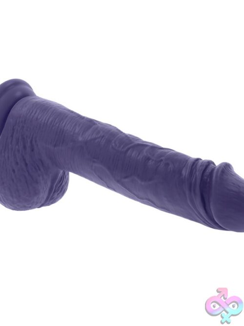 Pleasure Rider Large Thrusting Vibrator In Purple - Image 3
