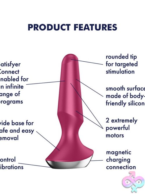 Plug-Ilicious 2 Anal Vibrator – Berry Pink - Image 3