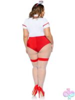 Plus Nurse Feelgood Sexy Costume - 1x/2x - White / Red - Image 4