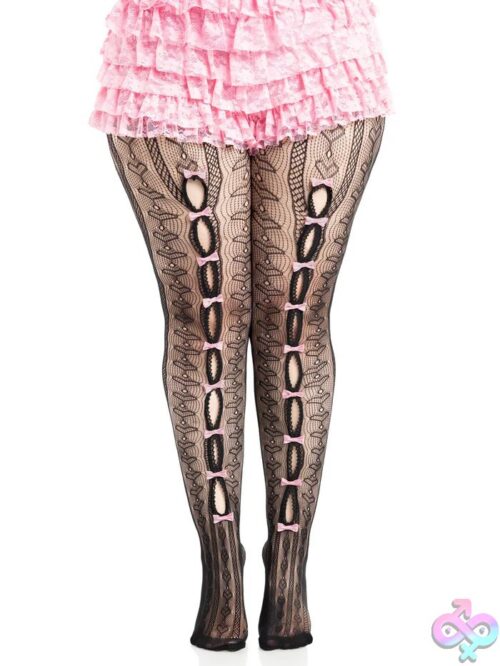 Plus Sweetheart Striped Tights - Image 3