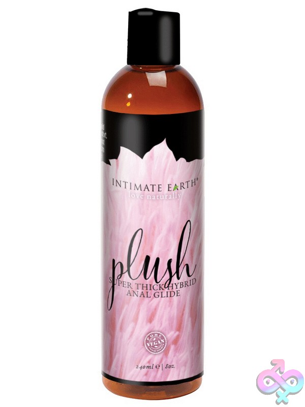 Discreet-Toys-Plush-Hybrid-Anal-8-Oz-Nu-Ie055-240 Creamy Hybrid Anal Lubricant Bottle In Warm Brown By Intimate Earth