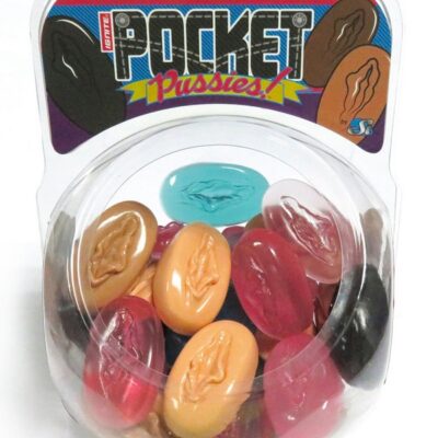 30-count multicolor pocket pussies display bowl by Si Novelties