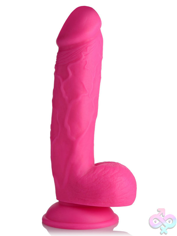 XR Brands Pop Peckers  Sex Toys - Suction Mounted Dildos Pink 8.25 Inch Pop Pecker Dildo With Balls - Image 8