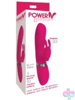 Hoppy 50X rabbit-style vibrator in pink medical-grade silicone by Curve Novelties