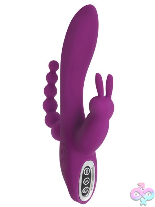 Power Bunnies Quivers 10X Triple Stimulation Vibrator - Image 2