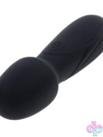 Power Trip Silicone Wand Vibrator in Black - Image 3