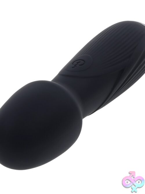 Power Trip Silicone Wand Vibrator In Black - Image 3