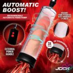 Power Up Rechargeable Automatic Penis Pump - Clear - Image 3