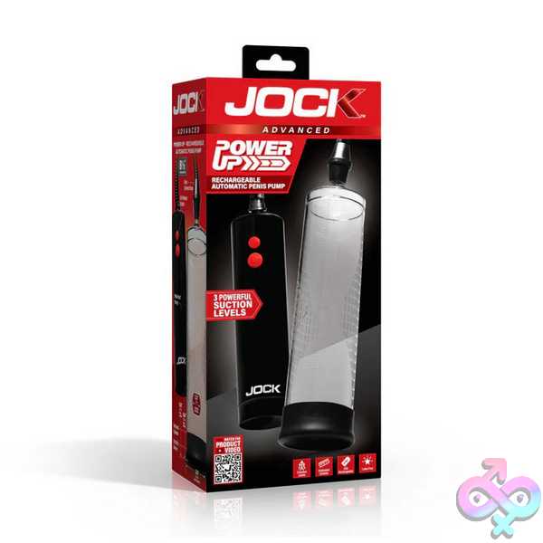 Discreet-Toys-Power-Up-Rechargeable-Automatic-Penis-Pump-Clear-Jock-Cn1036 Power Up Rechargeable Automatic Penis Pump - Clear - Image 1