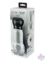 Clear silicone stroker and PowerBlow suction combo kit by Kiiroo