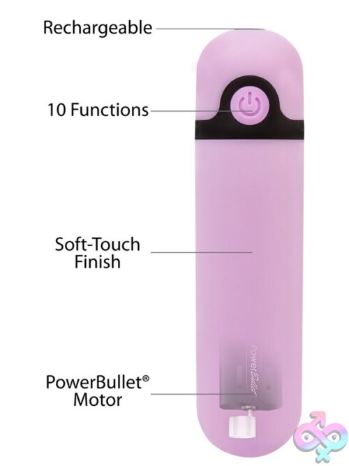 Simple &Amp; True 3.5-Inch Bullet Vibrator 10 Function – Purple - Image 2
