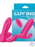 Pink silicone panty rabbit vibrator by Luv Inc
