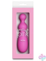 Petal beaded pink silicone vibrator with digital display by Ns Novelties