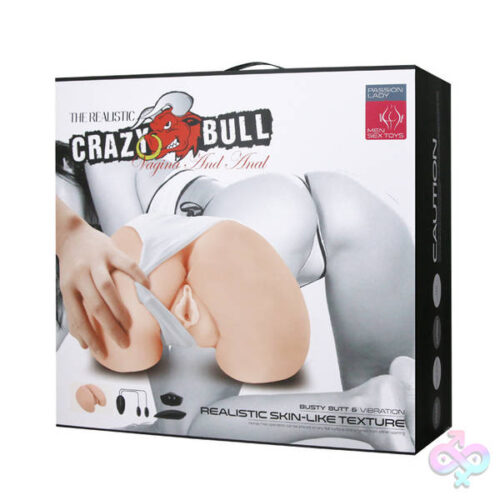 Pretty Love Sex Toys - Crazy Bull the Realistic Skin-Like Texture Vagina and Anal Masturbator Busty Butt and  Vibration