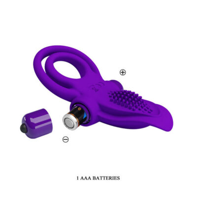 Pretty Love Vibrant Penis Ring in purple silicone by Pretty Love