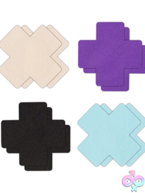 Pretty Pasties Cross Assorted Nipple Covers – 4 Pair - Image 2