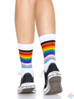 Pride Crew Socks - One Size - Rainbow