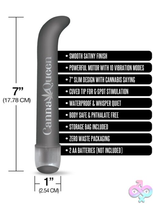 Buzzed 7&Quot; G-Spot Vibe Canna Queen – Gray - Image 3