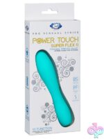 Super Flex II bendable teal silicone rechargeable bullet vibrator by Cloud 9