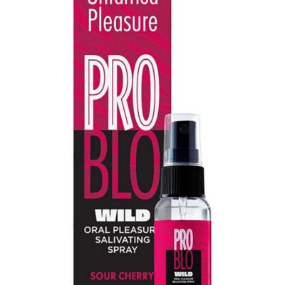 throat spray oral intimacy Problo Wild Salivating Throat Spray Sour Cherry 1 oz by Little Genie