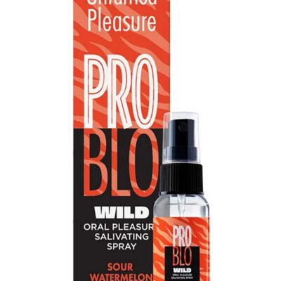 oral spray for couples Problo Wild Salivating Throat Spray Sour Watermelon 1 oz by Little Genie