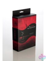 Large black silicone prostate massager with dual K-Tab and perineum tab by Aneros