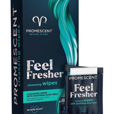Promescent Before and After Intimate Wipes 40-count white pack with aloe vera formula by Promescent