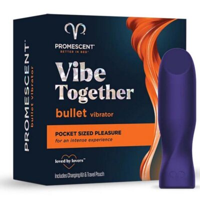 Purple compact bullet vibrator with 27 vibration modes by Promescent