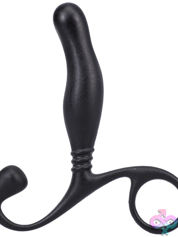 Discreet-Toys-Prostate-Massager-In-A-Bag-Black-Nu-Dj5003-10Bg Curved Black Abs Plastic Prostate Massager By Doc Johnson